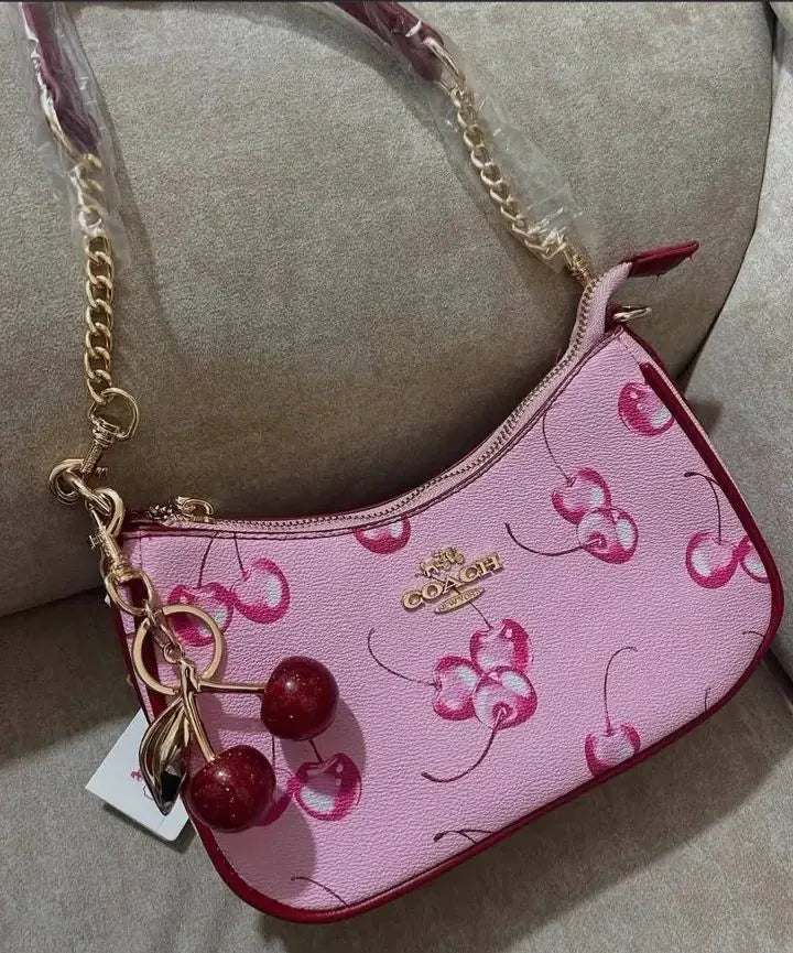 Pink Cherry Shoulder Bag