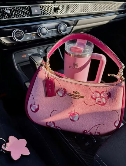 Pink Cherry Shoulder Bag