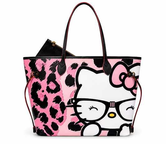 Preorder Hello Kitty Pink Cheetah Tote